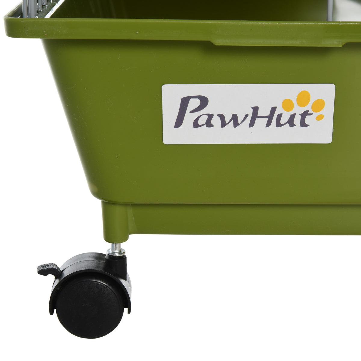 Gaiola Para Pequenos Animais Pawhut Metal, Pp Verde 89x44x43 Cm_3