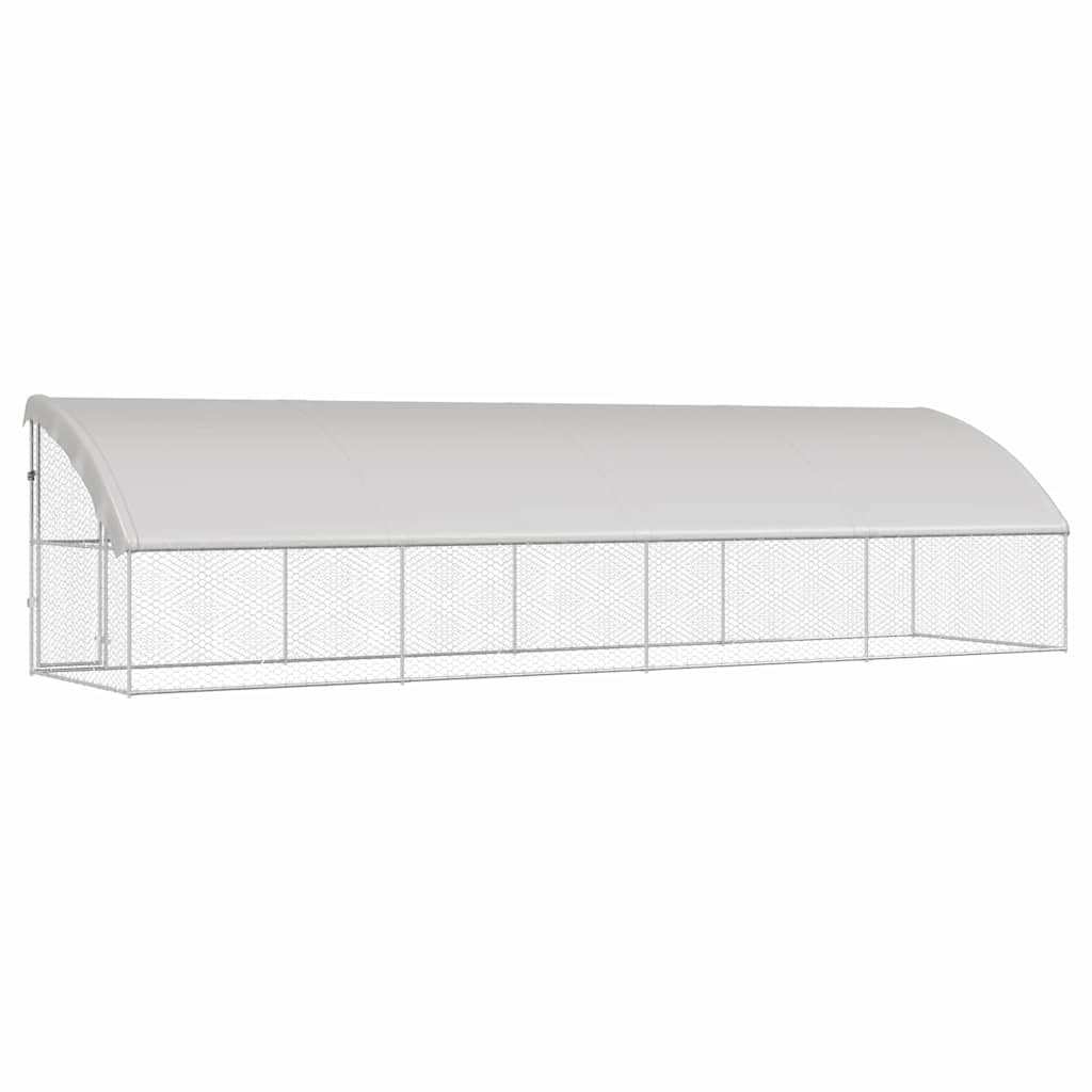 Refugio Para Perros 4 Pcs Plateado 8 X 2 X 2 M_5