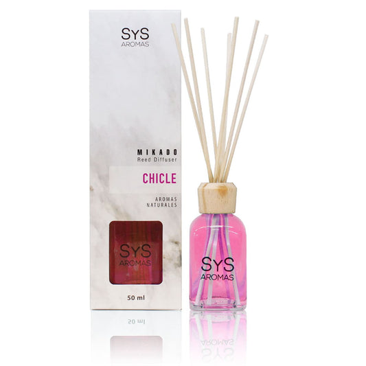 Ambientador Mikado Chicle Mármol SYS Aromas 50 ml | Aroma Dulce y Afrutado | Alegre_0
