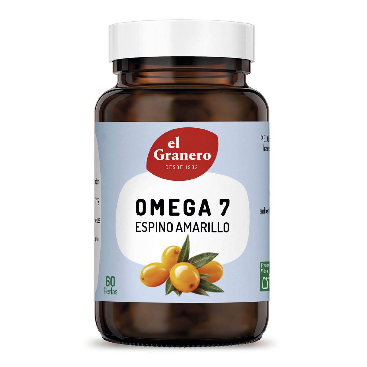 Omega 7 Espino Amarillo (140 mg ac palmitoleico) El Granero 60 Perlas 125 g