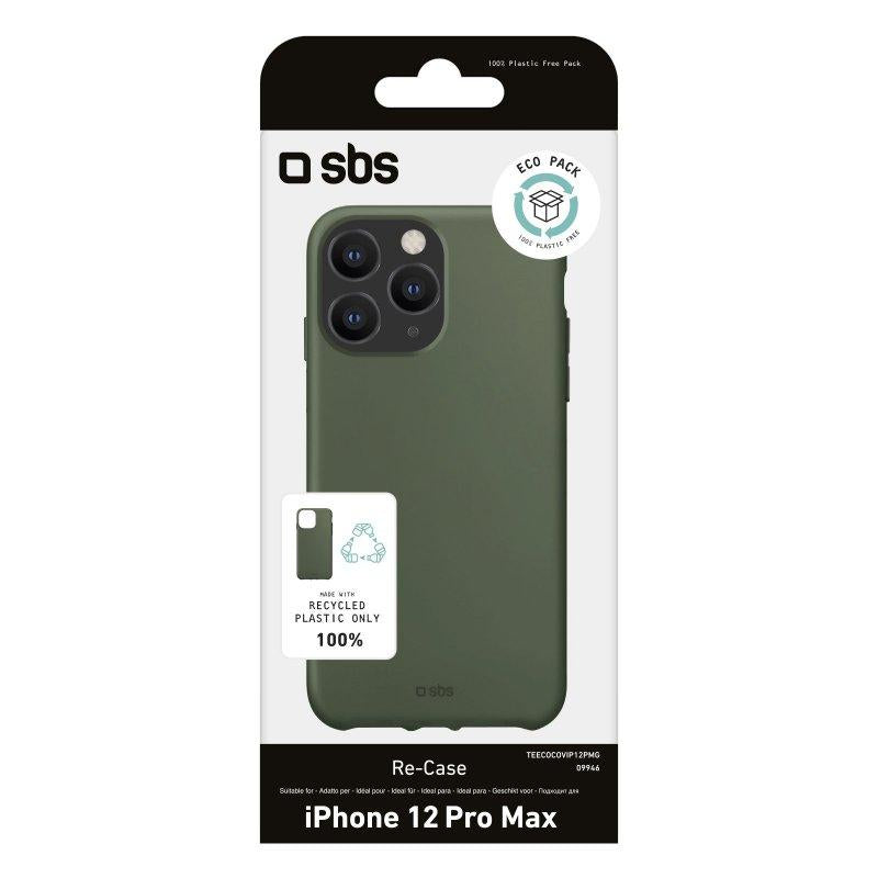Funda de plástico reciclado para iPhone 12 Pro Max verde SBS