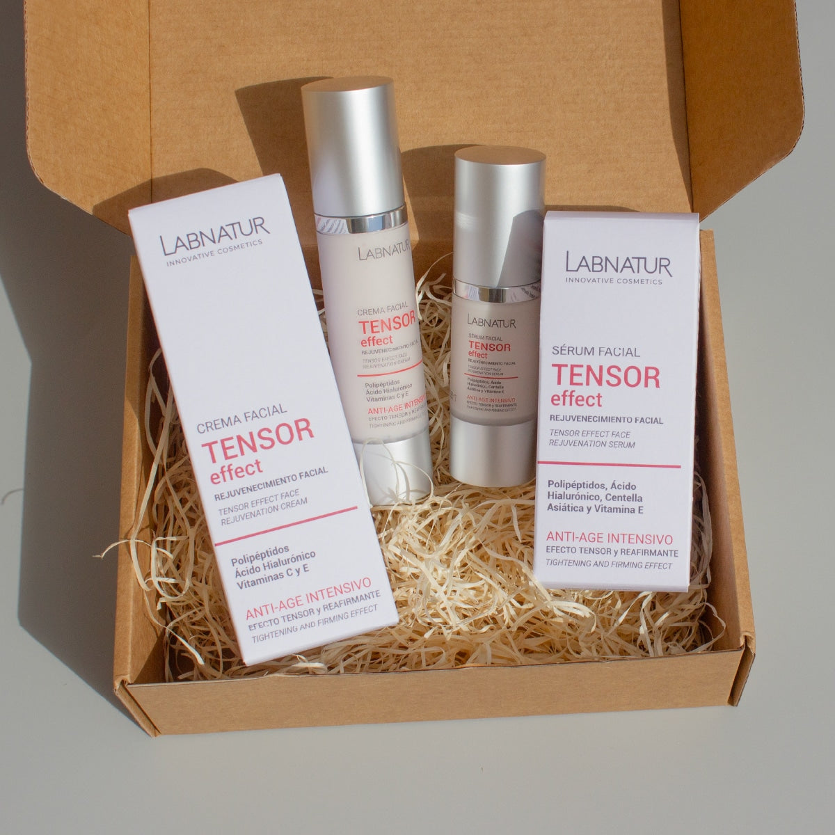 Pack Anti-Aging Tensor Effect Labnatur | Sérum Facial y Crema Facial | Polipéptidos y Ácido Hialurónico | Vegano_3