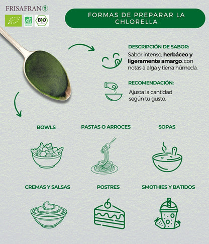 Chlorella Ecológica En Polvo - Calidad Y Sabor | Frisafran 100 G_4