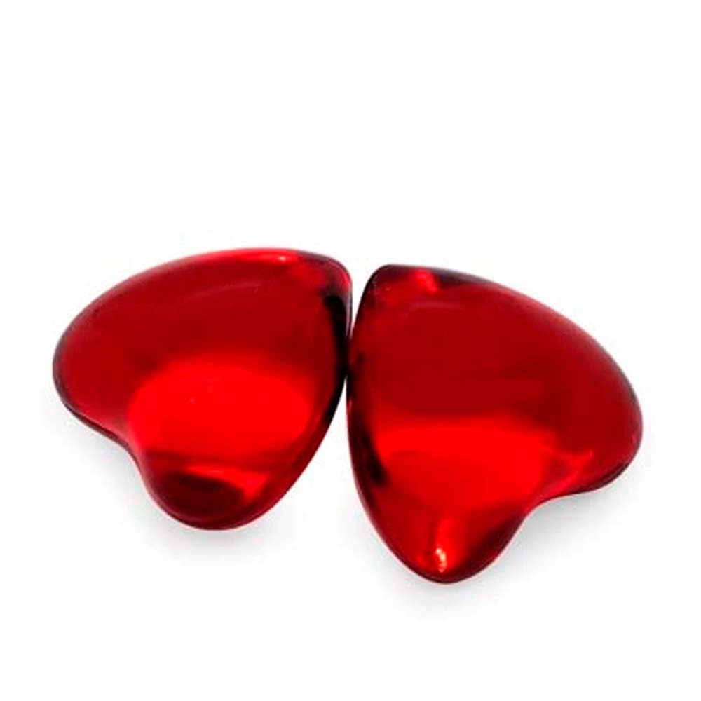 Pack 40 Perlas De Baño Aromatizada En Forma De Corazón - Con Aceite De Soja - Hidratante Y Aromática - Aroma Fresas_5