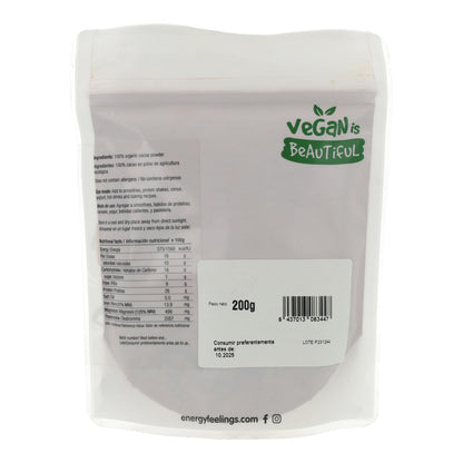 Cacao en polvo sin azúcar ECO Energy Feelings 1 kg