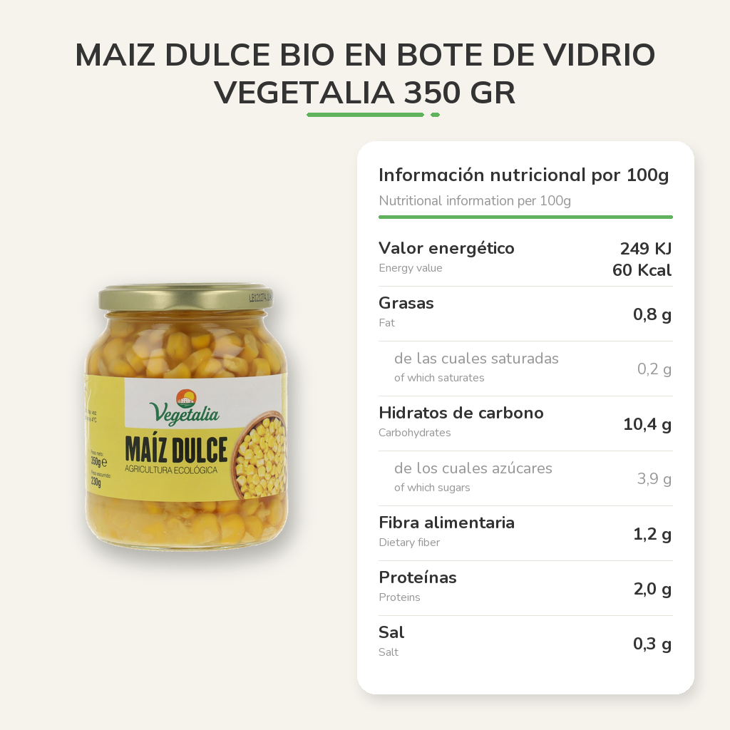 Información nutricional