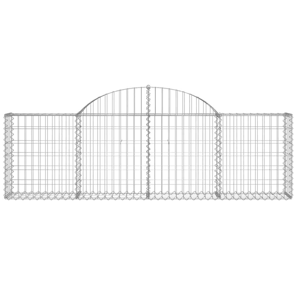 Cestas Gaviones 2 Uds Forma De Arco Hierro 200x30x60/80 Cm_3