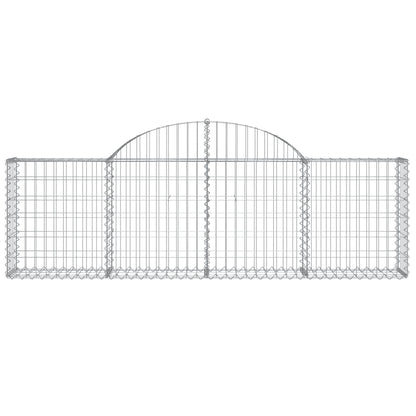 Cestas Gaviones 2 Uds Forma De Arco Hierro 200x30x60/80 Cm_3