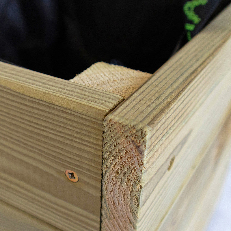 Jardinera De Madera Para Exterior Ghio Kd Hortalia 70x30x40 Cm_2