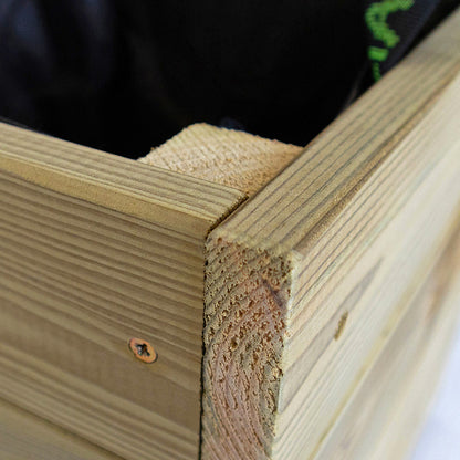 Jardinera De Madera Para Exterior Ghio Kd Hortalia 120x40x40 Cm_2