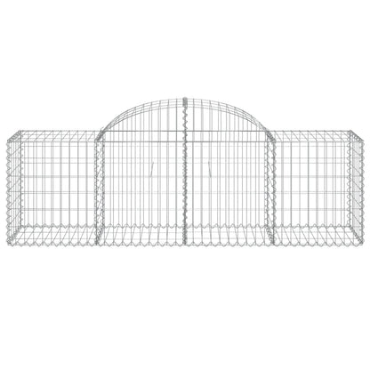 Cestas De Gaviones 50 Uds Forma De Arco Hierro 200x50x60/80 Cm_3
