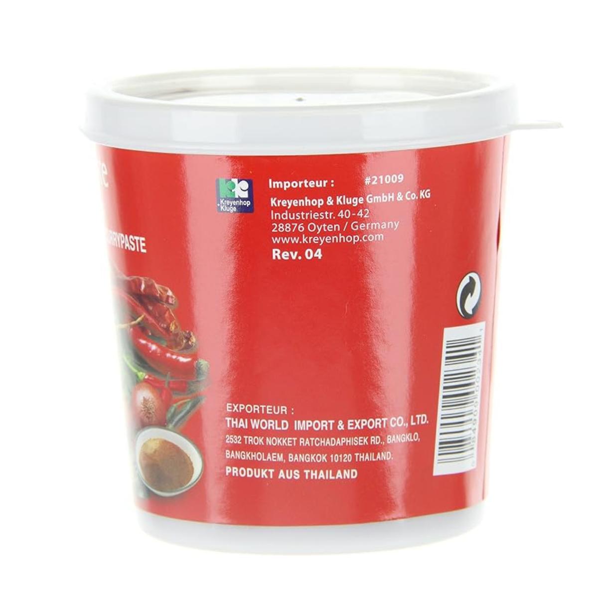 Pasta de Curry, roja Cock 400 g