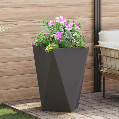 Jardinera 2 Pcs Negro 50 X 50 X 75 Cm Acero_3