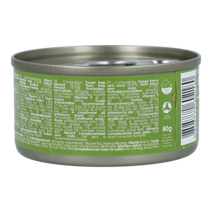 Kit Cat Lata Toppers - Pollo &amp; Atún 80 g Comida húmeda para gatos en gelatina