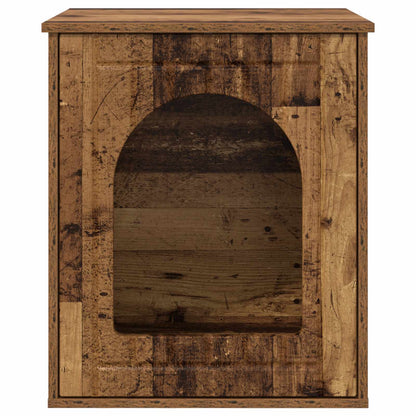 Casa Para Gatos Madera Vieja 53 X 52 X 62 Cm_5