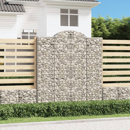 Cestas De Gaviones 3 Uds Forma De Arco Hierro 200x30x220/240 Cm_1