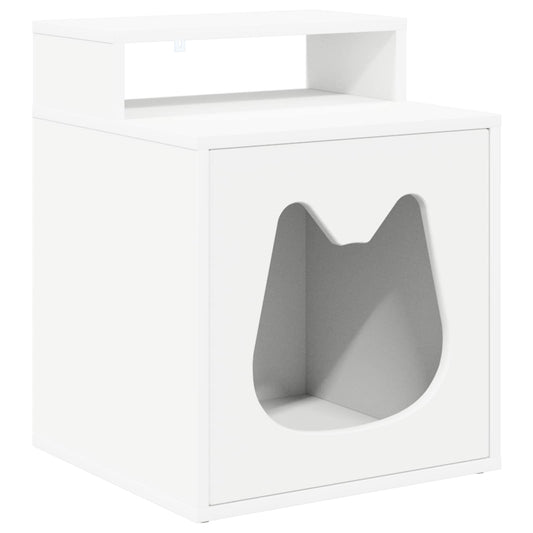 Casa Para Gatos 42,5 X 40 X 53,5 Cm Madera De Ingeniería_0