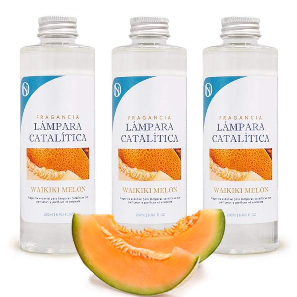 Pack 3x Fragancia Para Lámpara Catalítica 500ml: Aroma Waikiki Melon - Disfruta De Tu Aroma Favorito Durante Más Tiempo_0