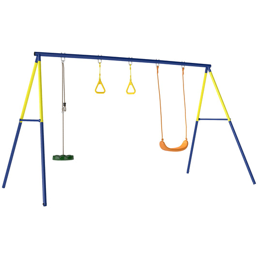 Columpio Infantil Aiyaplay Acero, Pe Multicolor 285x160x181 Cm_0
