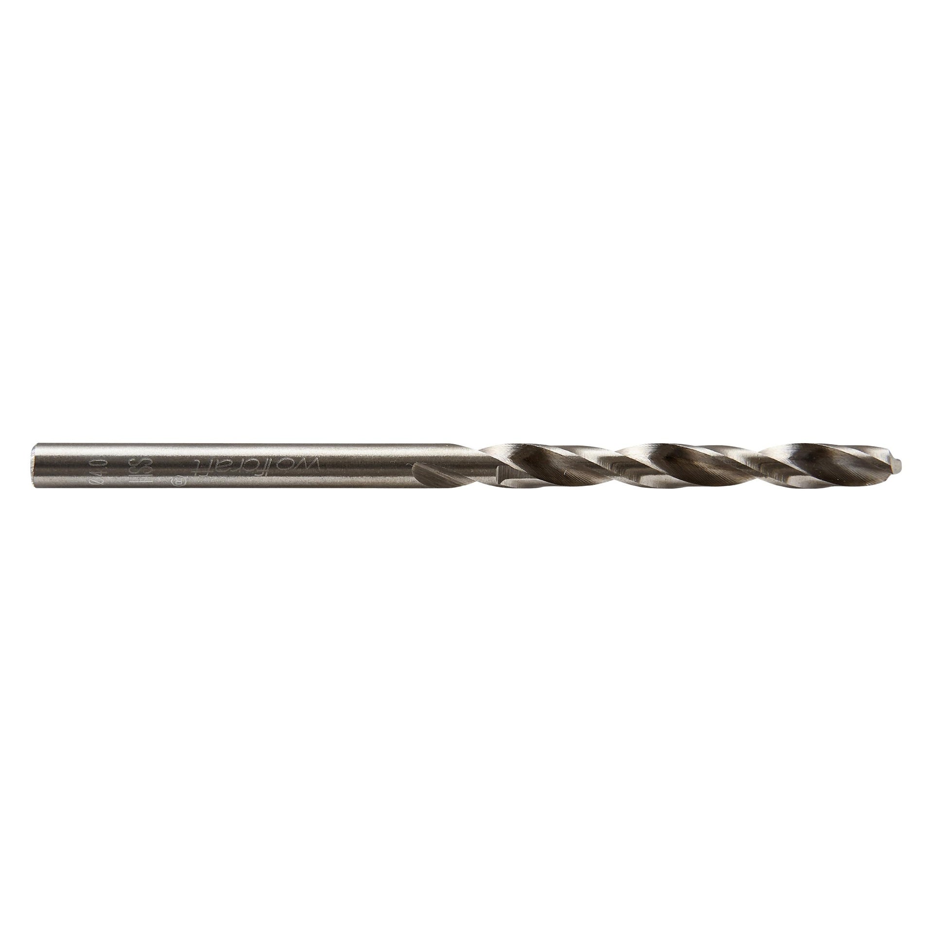 Brocas espirales HSS rectificadas con vástago redondo para metal Wolfcraft Ø 3,1 mm