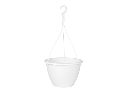 Macetero Plástico Algarve Colgante Blanco 30cm_0