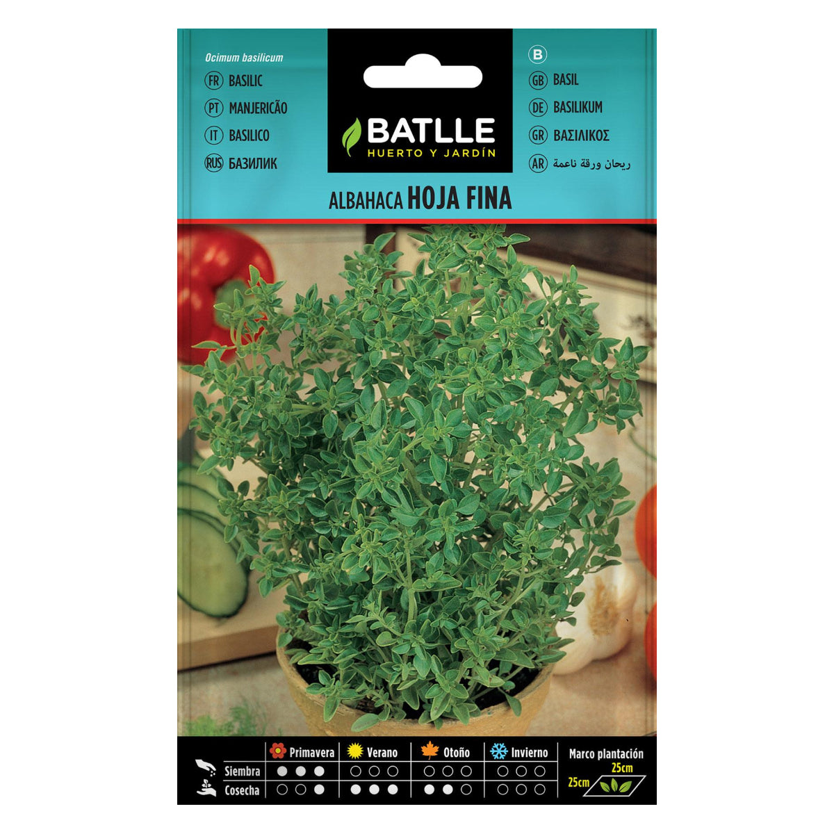 Semillas de Albahaca hoja fina  Batlle