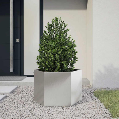 Jardinera Hexagonal Acero Inoxidable 69x60x45 Cm_1