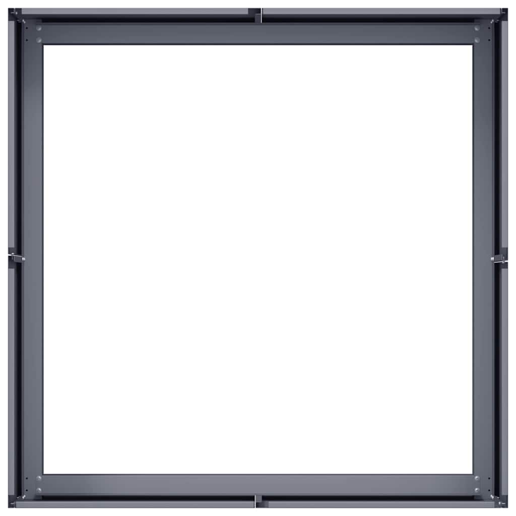 Jardinera Acero Gris Antracita 80x80x30 Cm_3