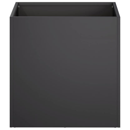Macetero De Jardín Negro 35 X 35 X 35 Cm Acero Laminado En Frío_2