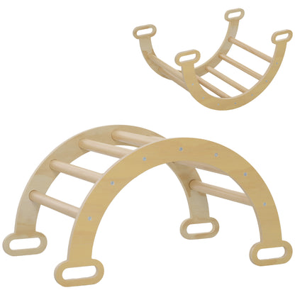 Aiyaplay Escalada Para Niños 2 En 1 Para Niños De 18-48 Meses 68x42x36cm Natural_0