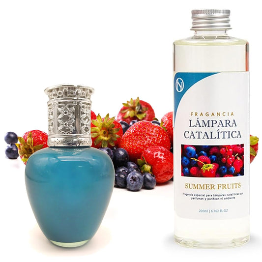 Lámpara Catalítica Aqua Marina + Aroma Summer Fruits 200ml - Elimina Olores, Perfuma Y Mejora La Calidad Del Aire_0