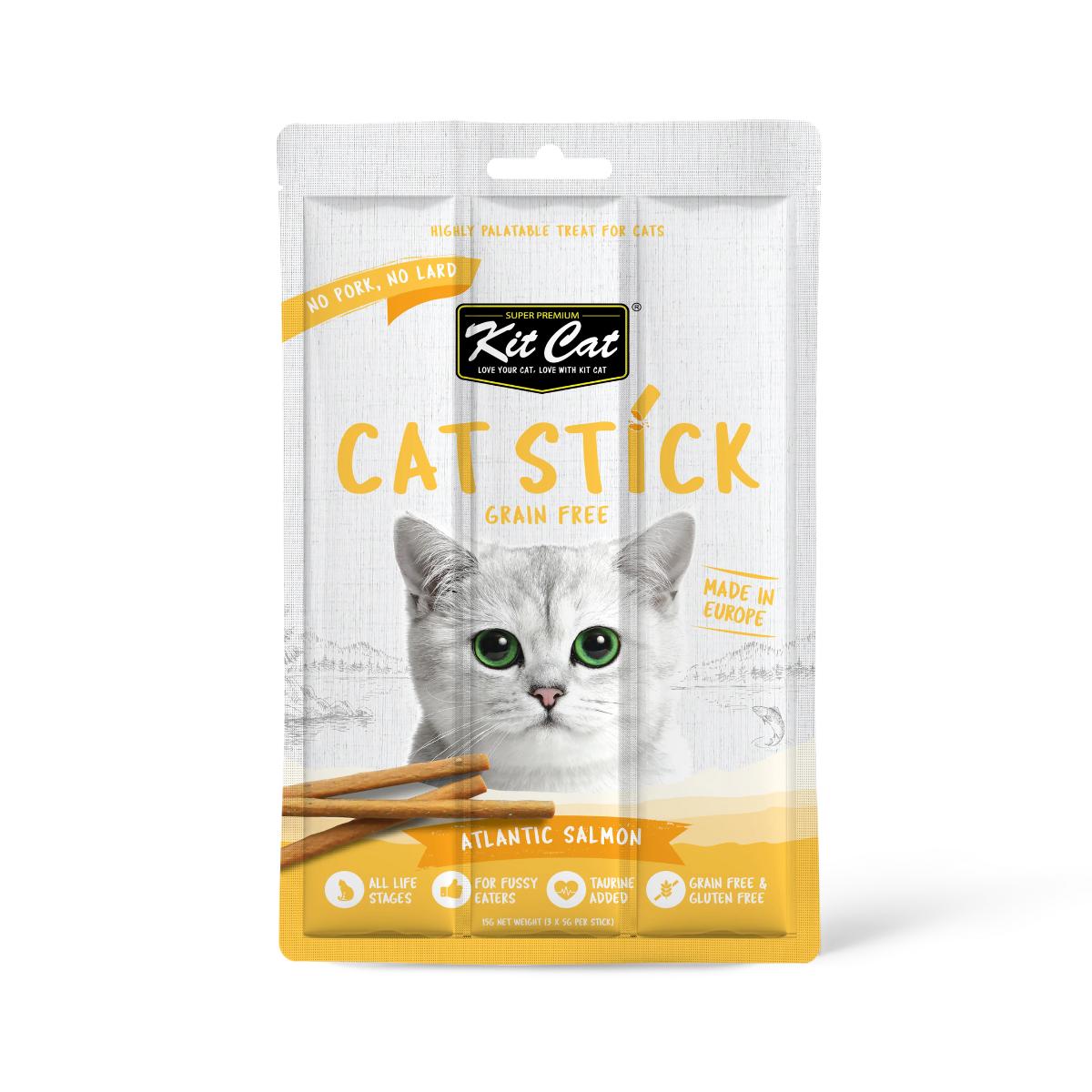 Kit Cat Cat Stick - Atlantic Salmon 15 g Snack semihúmedo para gatos
