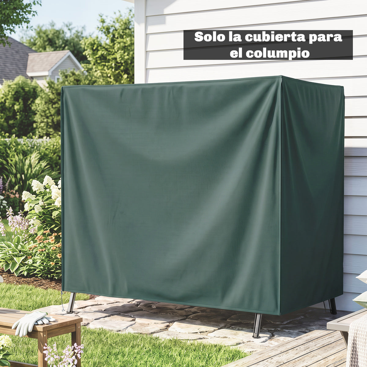 Outsunny Funda Columpios Jardín Cubierta Muebles De Exterior Con Cremallera_3
