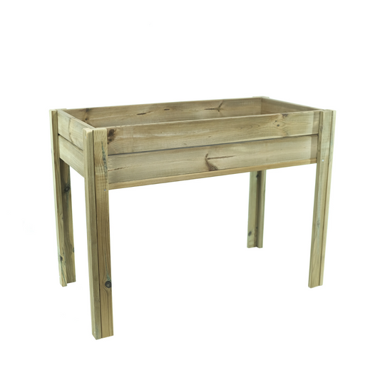 Mesa De Cultivo Nika Madera Rectangular 100x50x74 Cm - Vidahuerto._0