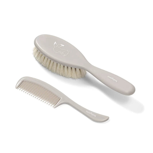 Set Cepillo Y Peine Con Cerdas Naturales Extra Suaves Grey_0