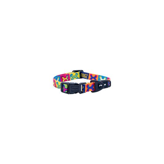 Collar Para Perro, Modelo Fusion De Rogz, Estampado Pop Art. Talla S (8-14kg)_0