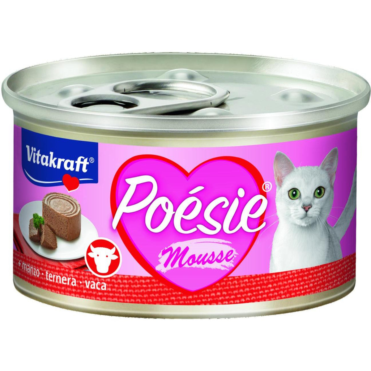 Vitakraft Latita Poésie mousse de ternera 85 g comida húmeda gato