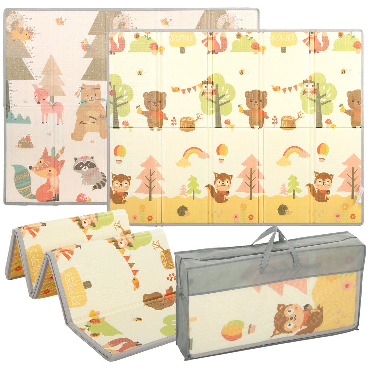 Aiyaplay Alfombra Infantil Plegable Y Reversible 200x150 Cm Antideslizante_0