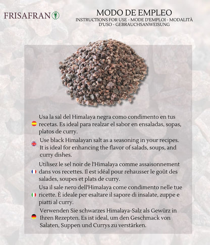 Sal Negra Del Himalaya Gruesa - Calidad Y Sabor | Frisafran 100 G_2