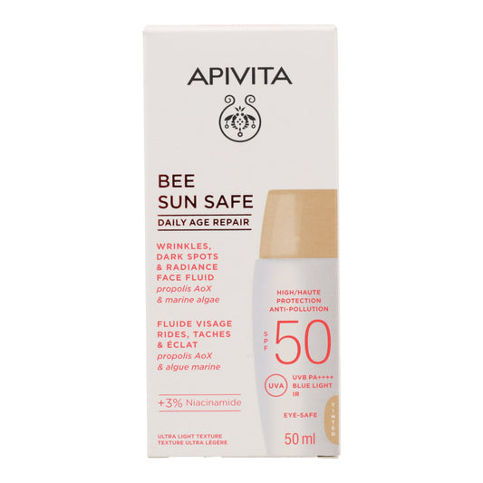 Reparación Antiedad Diaria con Color SPF50 Apivita 50 ml
