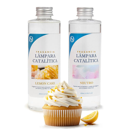 Pack Ahorro 2x Fragancia Lámpara Catalítica: 1 Aroma Lemon Cake 500ml + Limpiador Neutro 200ml_0