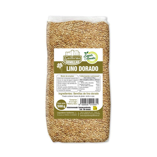 Semillas De Lino Dorado - 500 G_0