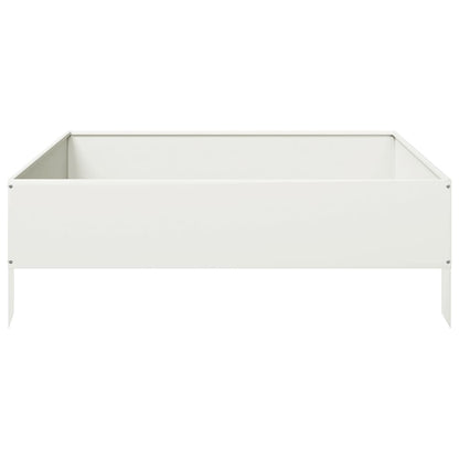 Arriate De Acero Blanco 100x100x33,5 Cm_4
