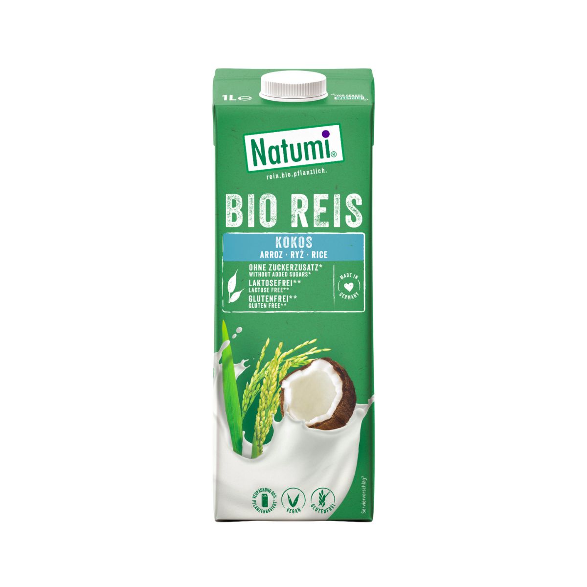 Pack 12 x Bebida Arroz Coco Bio Natumi 1 L