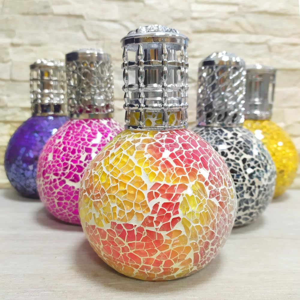Lámpara Catalítica Mosaico Bicolor + Aroma Lavender Expression 200ml - Elimina Malos Olores, Impurezas Y Perfuma_4