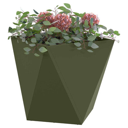 Jardinera Verde Oliva 40 X 40 X 40 Cm Acero_2