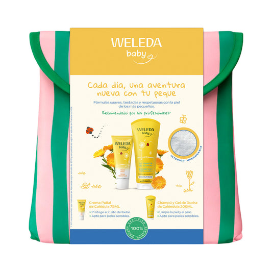 Neceser de Verano Weleda Baby Crema Pañal 75 ml + Gel Champú 200 ml