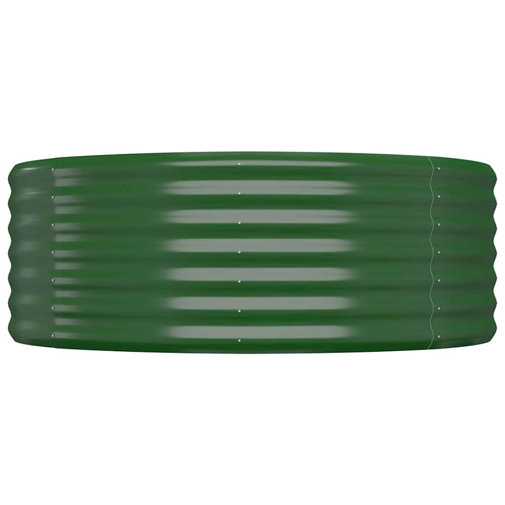 Jardinera Arriate Acero Galvanizado Verde 100x100x36 Cm_2