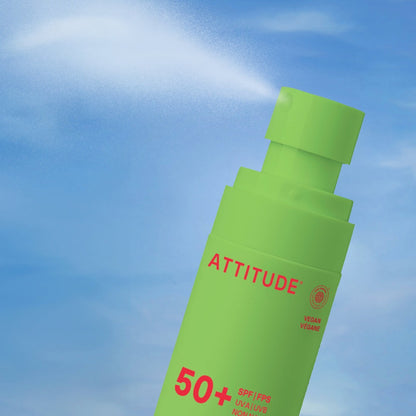 Mineral sunscreen Spray Face &amp; Body Kids SPF 50 watermelon coco Attitude Sunly 75 ml