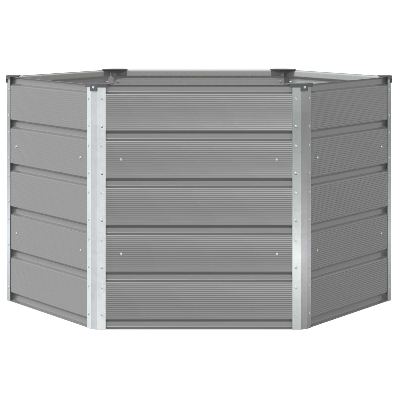 Jardinera Gris Claro 129 X 129 X75 Cm Acero_3